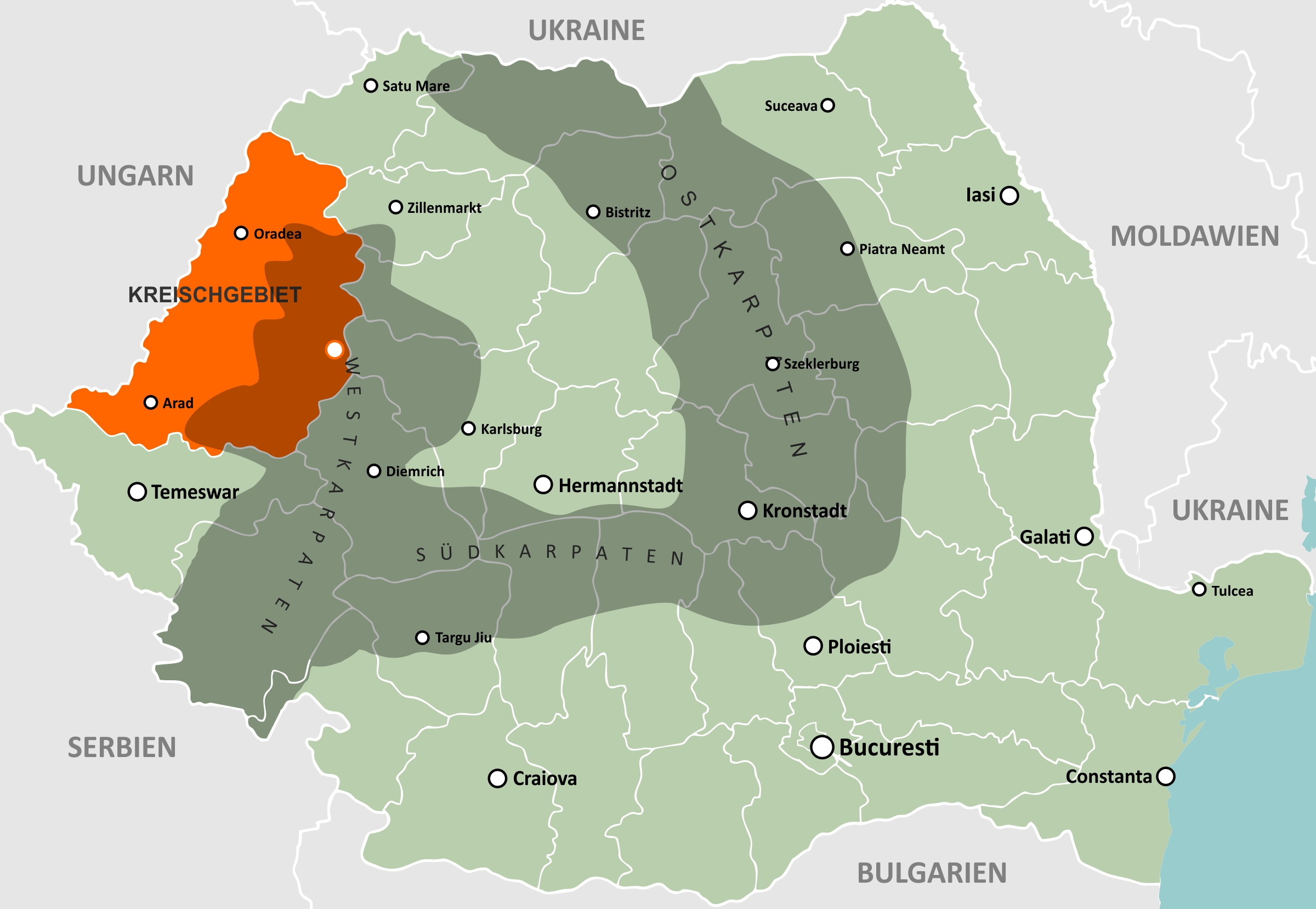 Historische Region Kreischgebiet im Westen Rumäniens - Immobilienmakler, Auswanderung